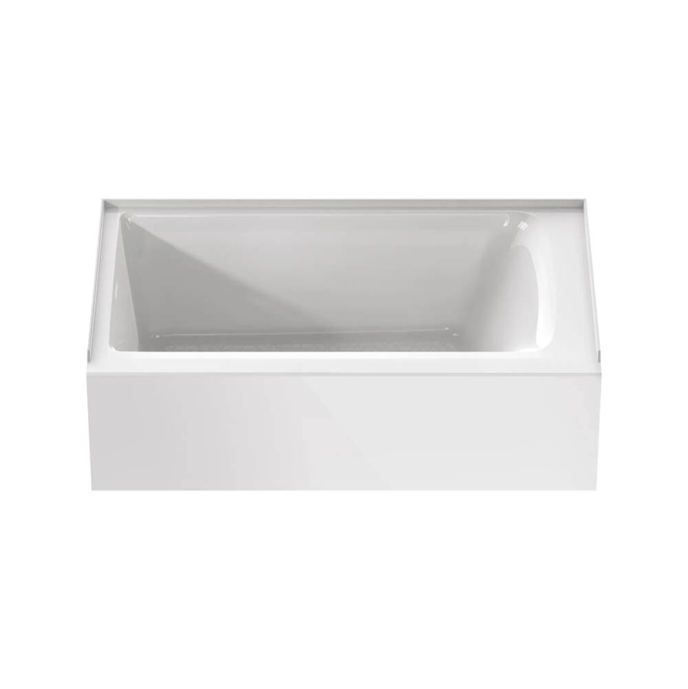 Aspirations 60 x 36-Inch Integral Apron Bathtub With Left-Hand Drain White