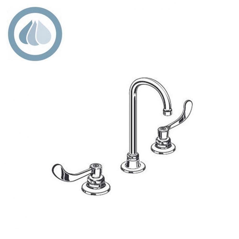 Monterrey® 8-Inch Widespread Gooseneck Faucet With Wrist Blade Handles 1.5 gpm/5.7 Lpm