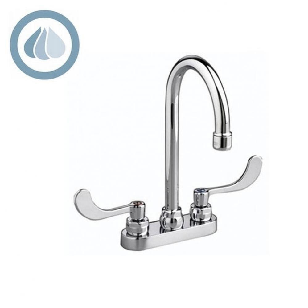 Monterrey® 4-Inch Centerset Gooseneck Faucet With Wrist Blade Handles 1.5 gpm/5.7 Lpm Laminar