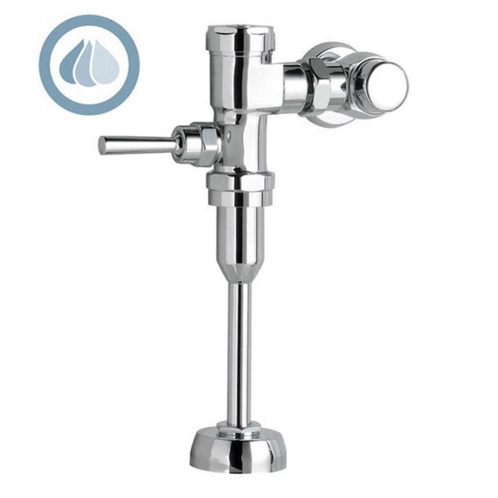 Ultima™ Manual Urinal Flush Valve, Piston-Type, 0.125 gpf/0.5 Lpf