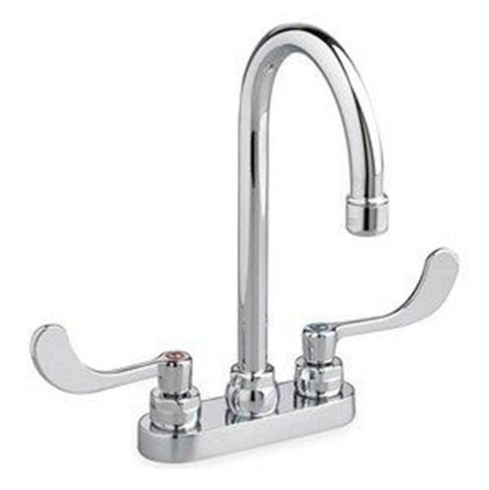 Monterrey® 4-Inch Centerset Gooseneck Faucet With Wrist Blade Handles 0.35 gpm/1.3 Lpm