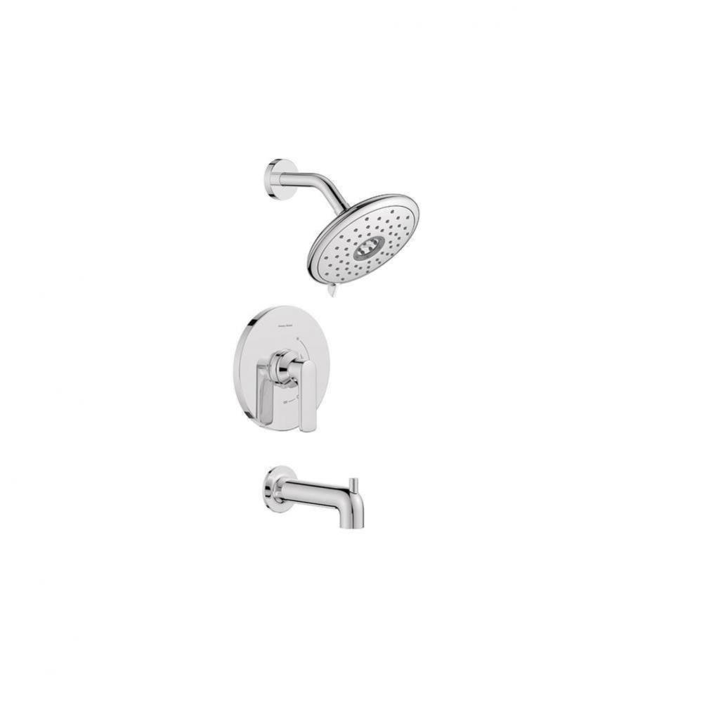 Aspirations 1.8 gpm/6.8 L/min Tub and Shower Trim Kit With Water-Saving Showerhead and Double Cera