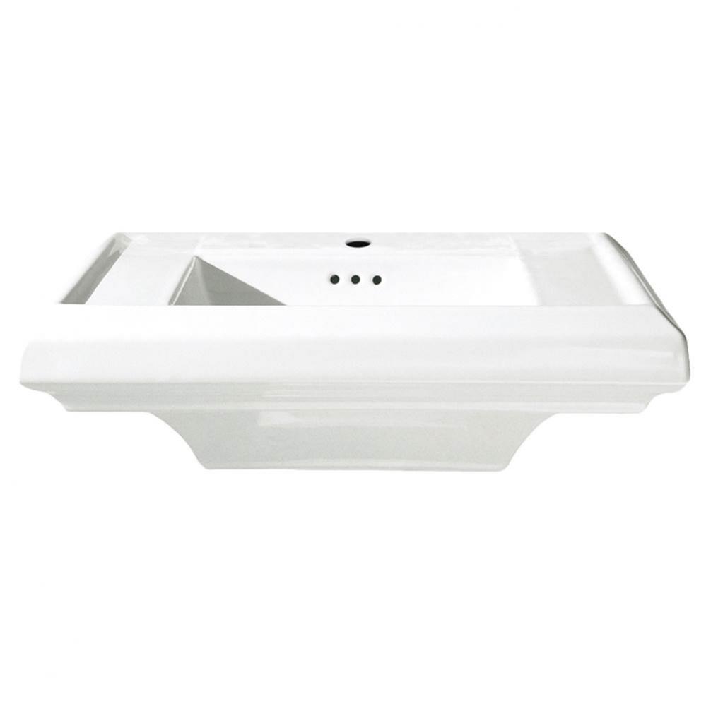 TOWN SQUARE 24'' PED SLAB CHO  WHT