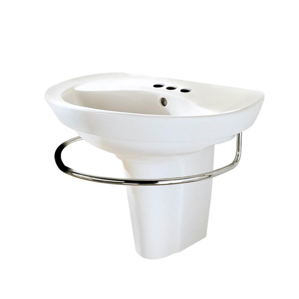 Ravenna® 4-Inch Centerset Wall-Hung Sink and Semi-Pedestal Leg Combination