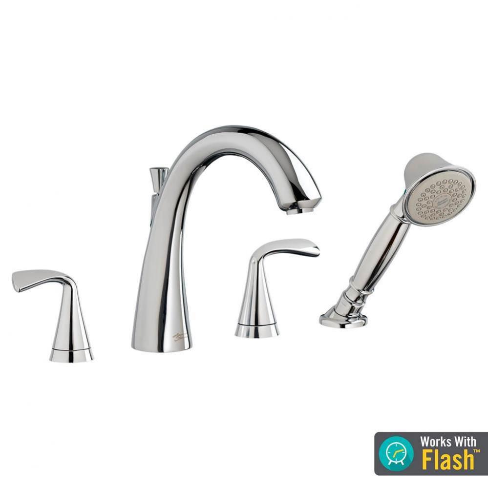 Fluent® Bathtub Faucet With  Lever Handles and Personal Shower for Flash® Rough-In Valve