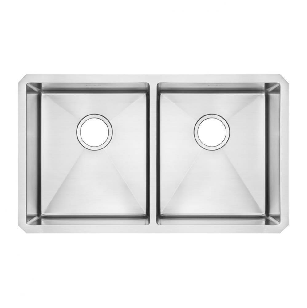 Pekoe 29 x 18-Inch Stainless Steel Undermount Double Bowl Kitchen Sink