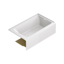American Standard Canada 2965102.020 - Aspirations 60 x 36-Inch Integral Apron Bathtub With Right-Hand Drain White