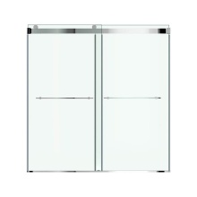 American Standard Canada AM00853400.213 - Aspirations 60 x 60-Inch Frameless Sliding Bathtub Door Silver Shine