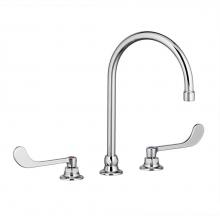 American Standard Canada 6540168.002 - Monterrey® 8-Inch Widespread Gooseneck Faucet With 6-inch Wrist Blade Handles 1.5 gpm/5.7 Lpm
