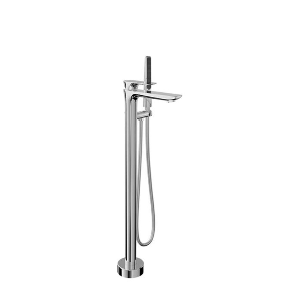 Trim only for floor-mounted tub filler with hand shower