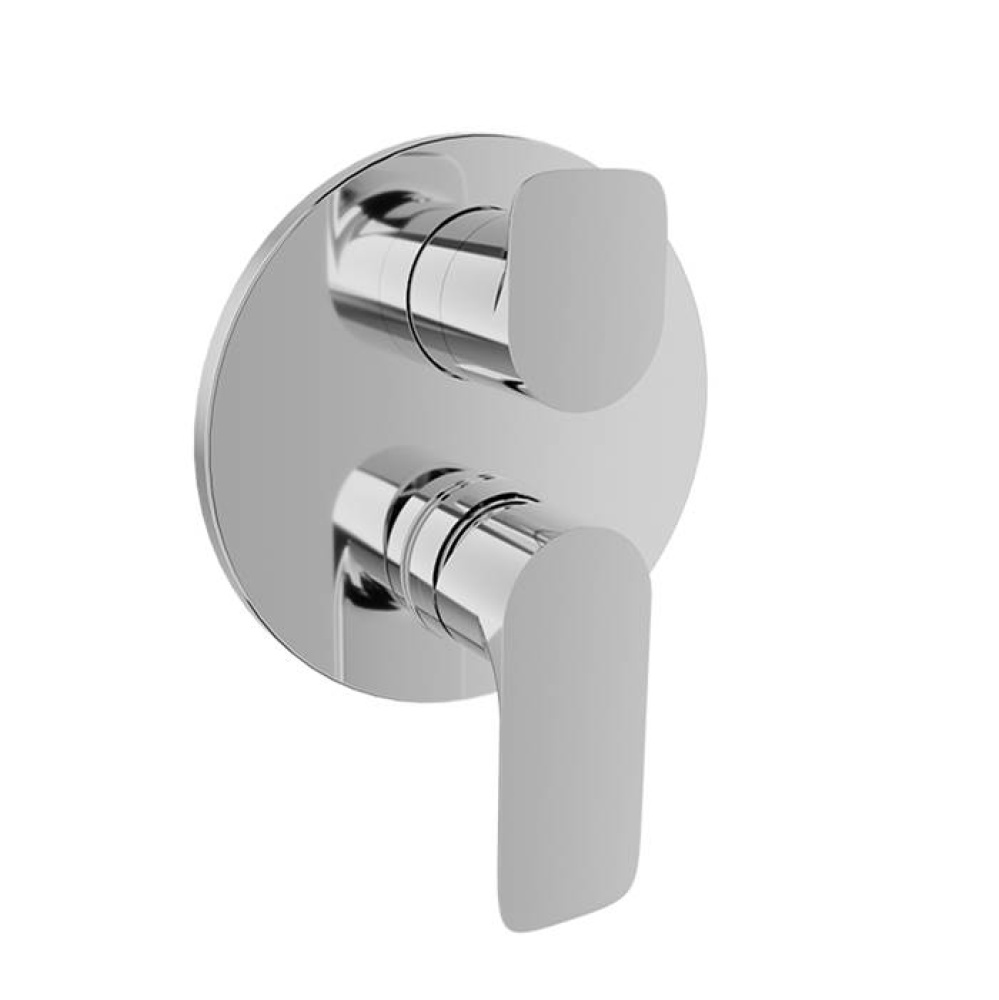 Complete pressure balanced shower control valve with 3-way diverter