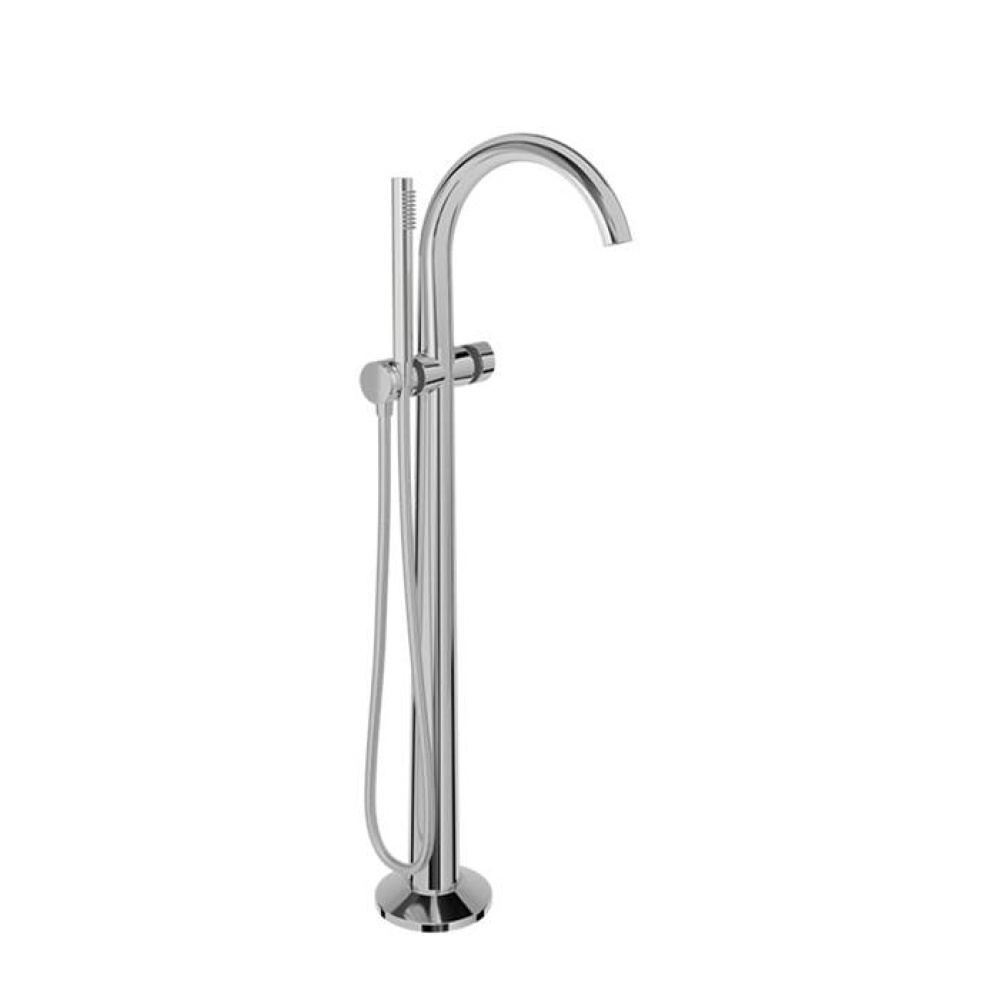 Trim only for floor-mounted tub filler with hand shower