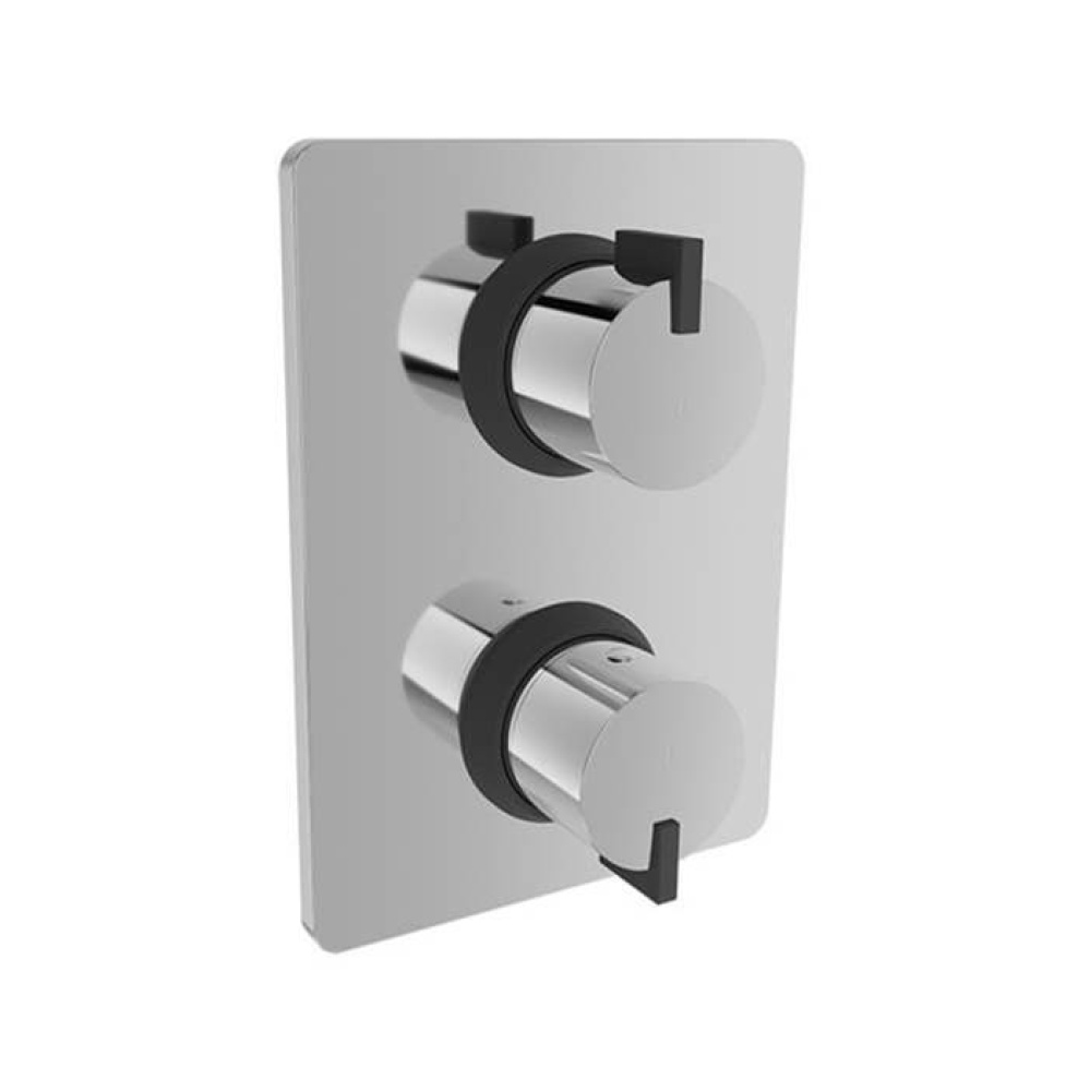 Trim Only For Thermostatic Pressure Balanced Shower Control Valve With 3-Way Diverter