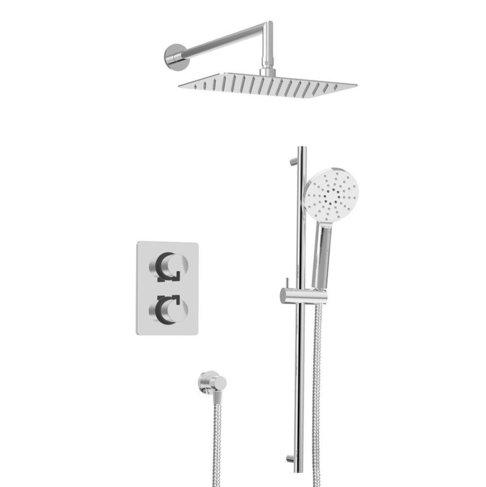 Complete Thermostatic Pressure Balanced Shower Kit (Non-Shared Ports)