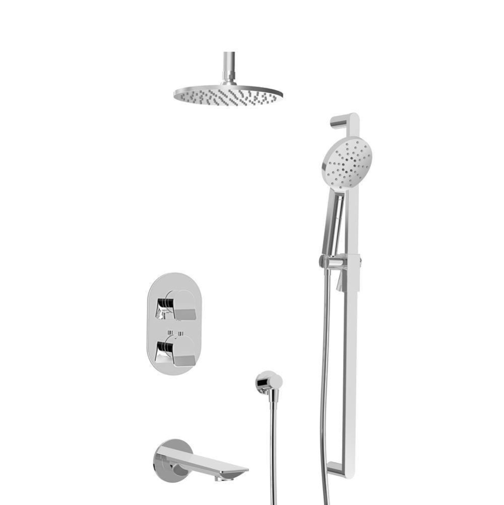 Complete Thermostatic Pressure Balanced Shower Kit (Non-Shared Ports)