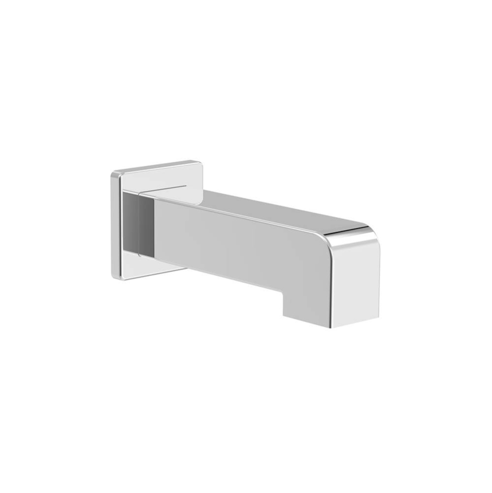Square 7'' tub spout without diverter