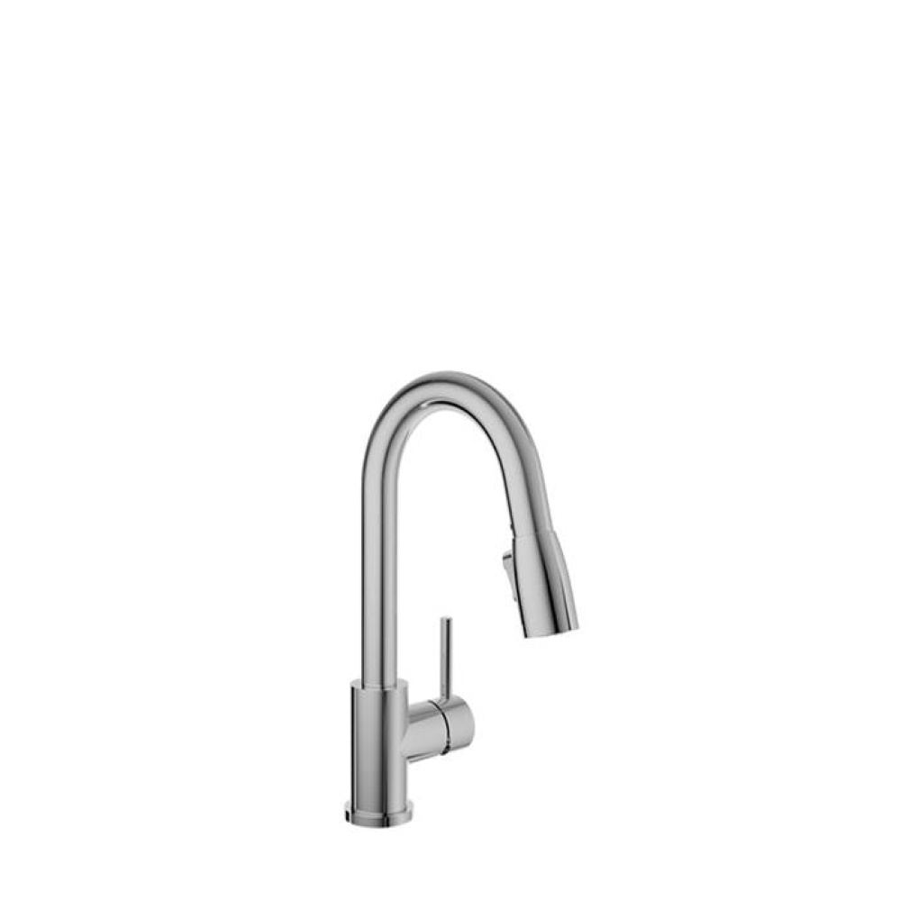 Single hole bar / prep kitchen faucet with 2-function pull-down spray
