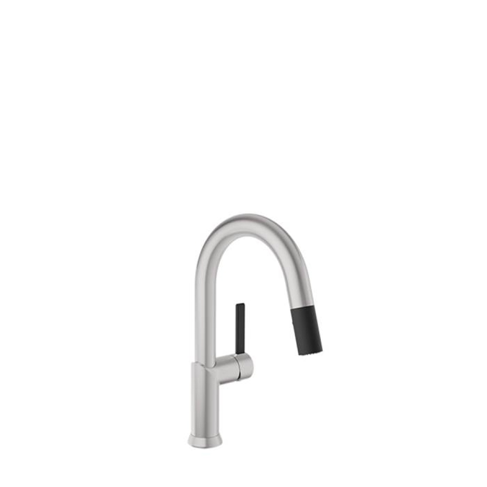 Single hole bar / prep kitchen faucet with 2-function pull-down spray