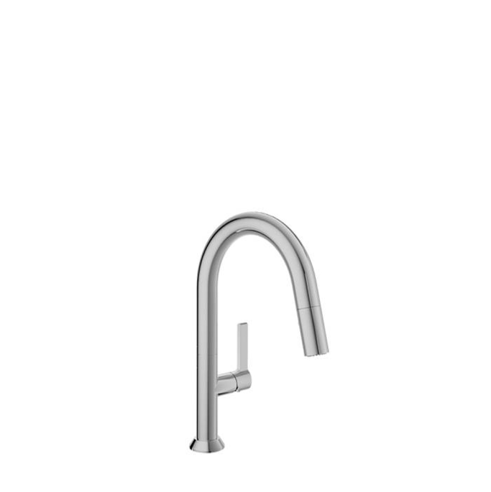Single hole bar / prep kitchen faucet with 2-function pull-down spray