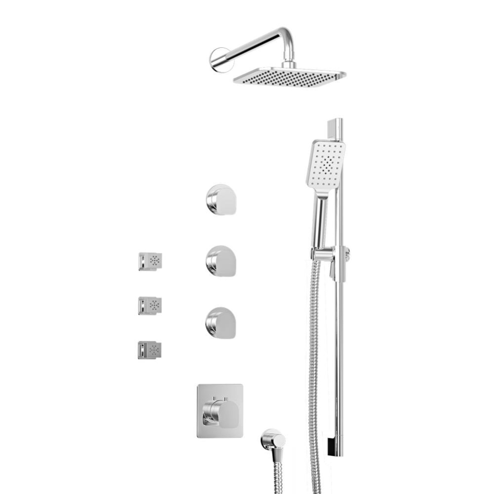 Complete thermostatic shower kit