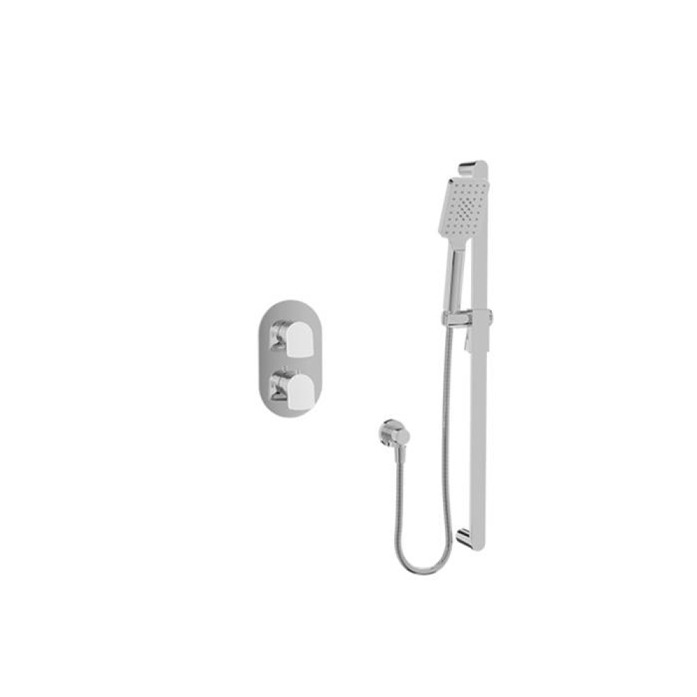 Complete thermostatic pressure balanced shower kit