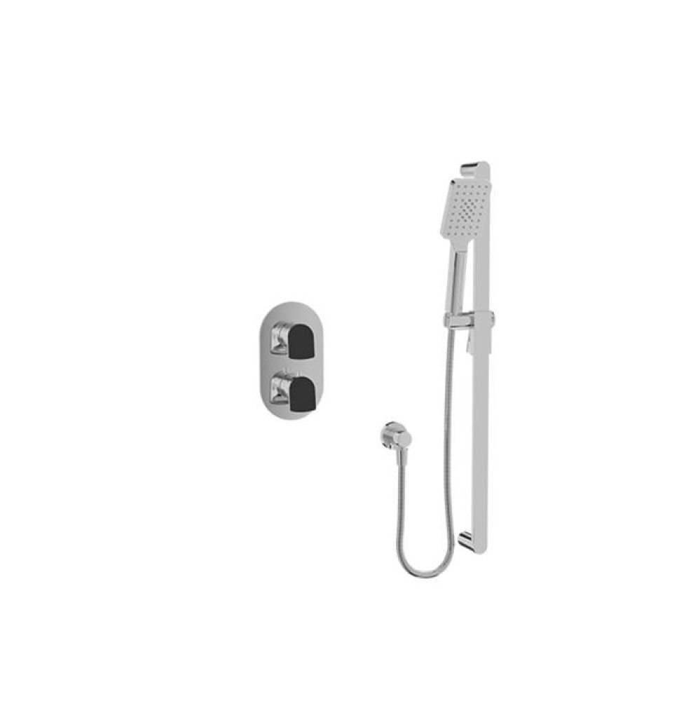 Complete thermostatic pressure balanced shower kit