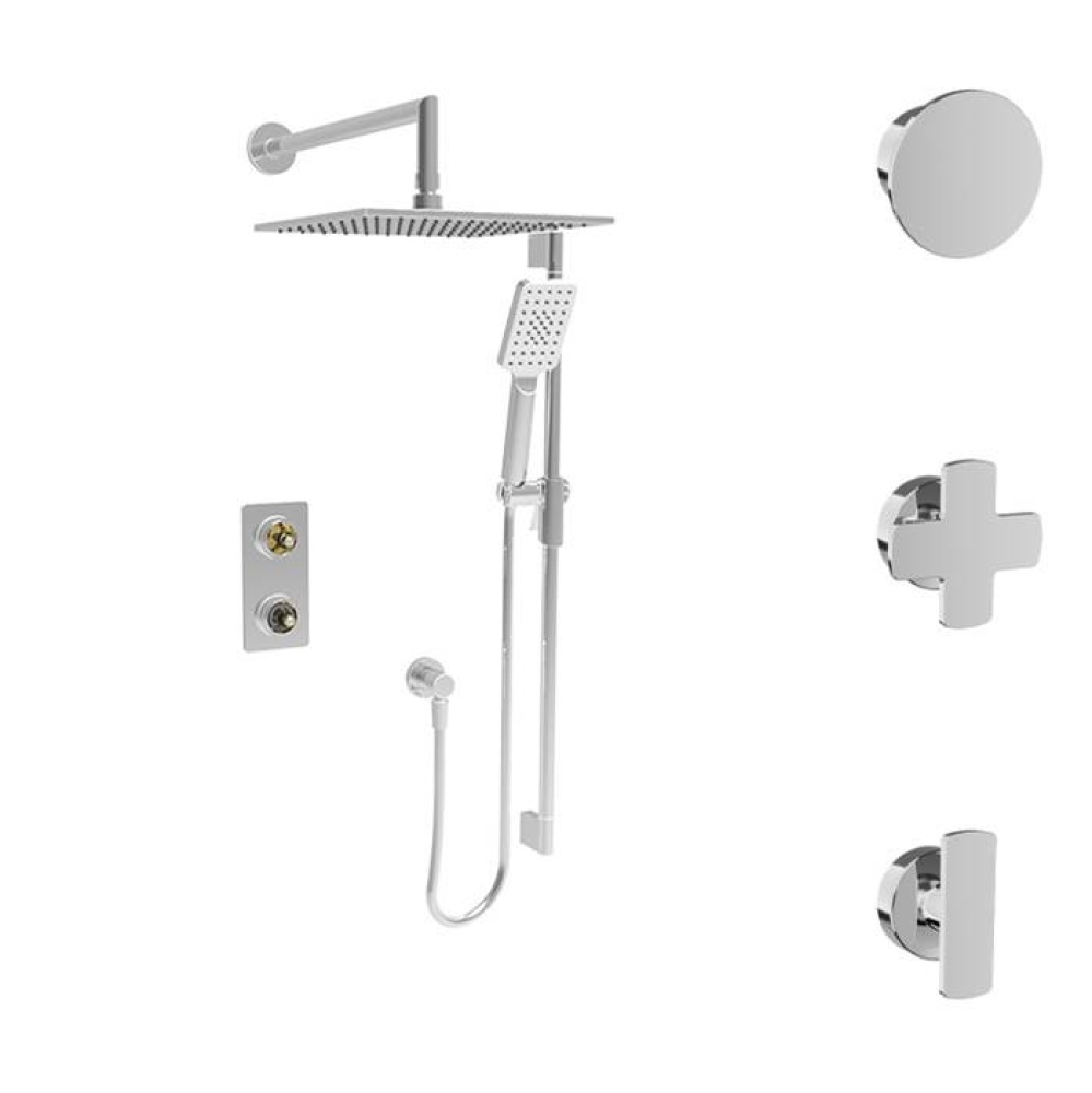 Complete thermostatic pressure balanced shower kit (non-shared ports)(without handle)