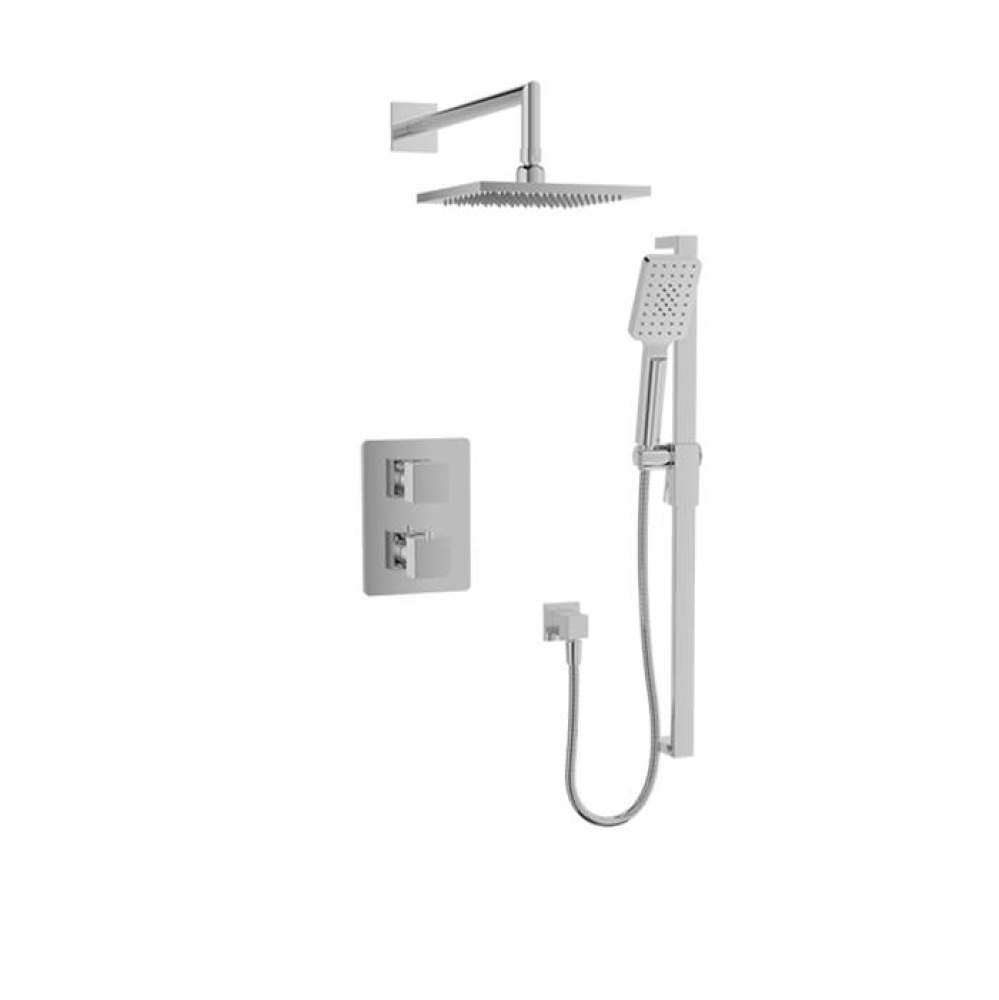 Complete thermostatic pressure balanced shower kit (non-shared ports)