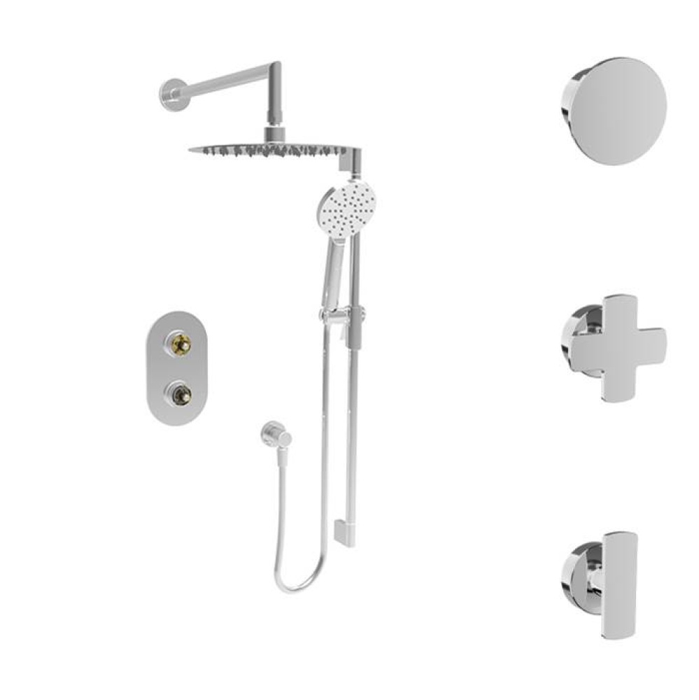 Complete thermostatic pressure balanced shower kit (non-shared ports)(without handle)