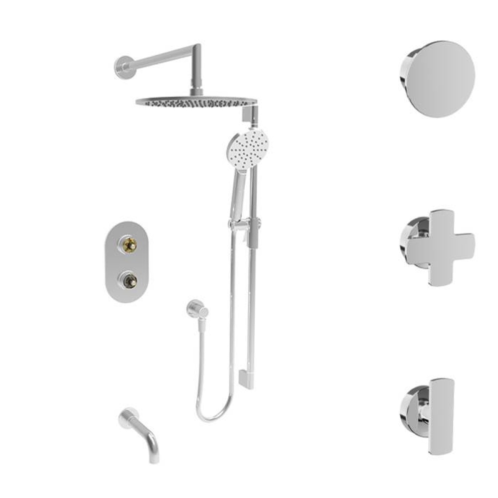 Complete thermostatic pressure balanced shower kit (non-shared ports)(without handle)