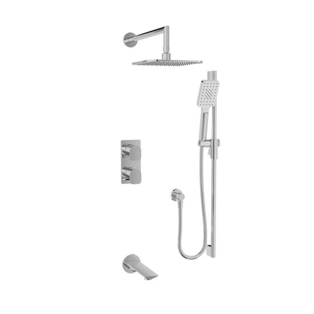 Complete thermostatic pressure balanced shower kit (non-shared ports)