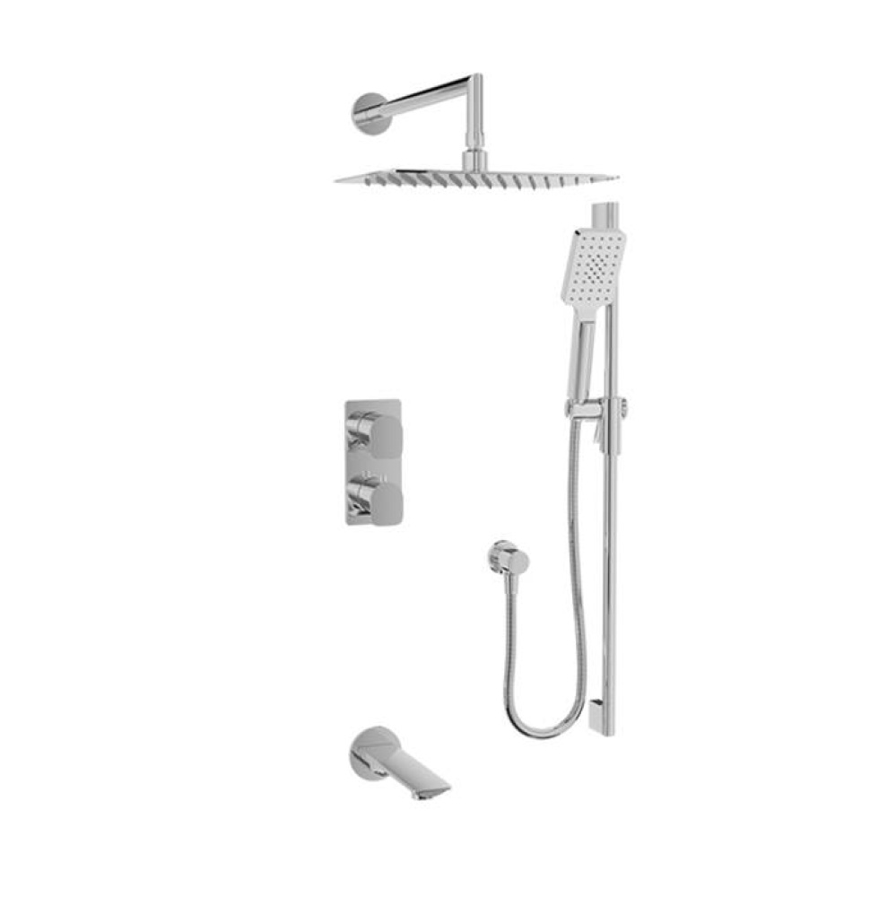 Complete thermostatic pressure balanced shower kit