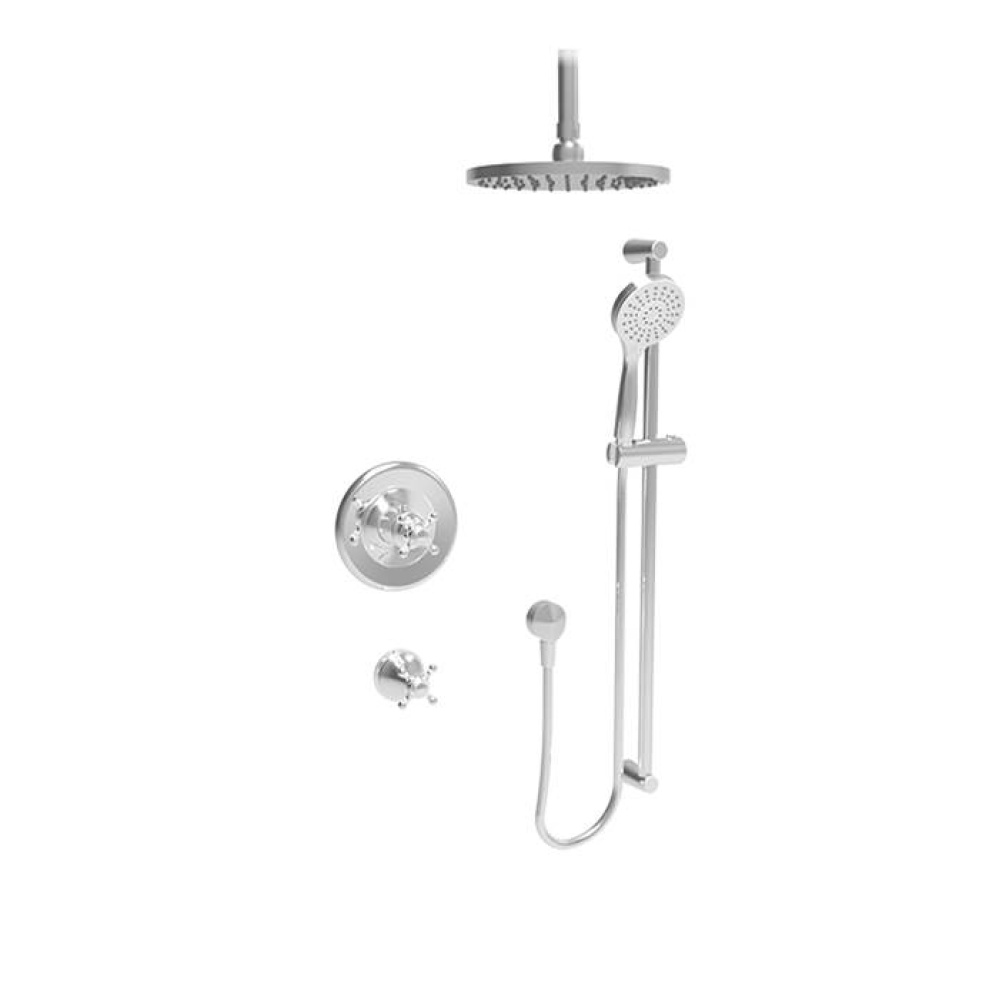 Complete thermostatic shower kit