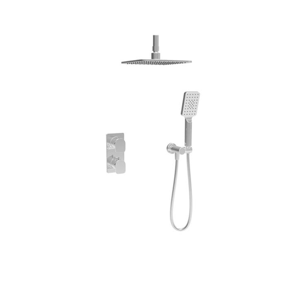 Complete thermostatic pressure balanced shower kit (non-shared ports)