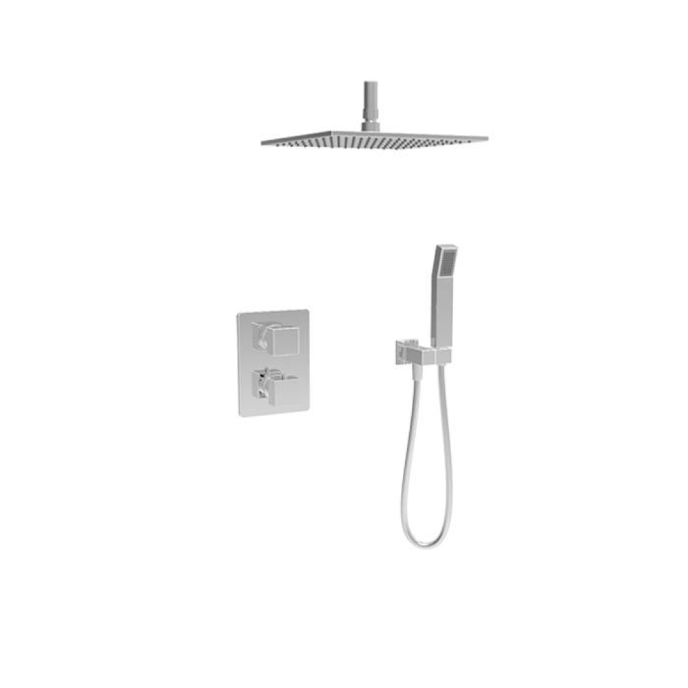 Complete thermostatic pressure balanced shower kit (non-shared ports)