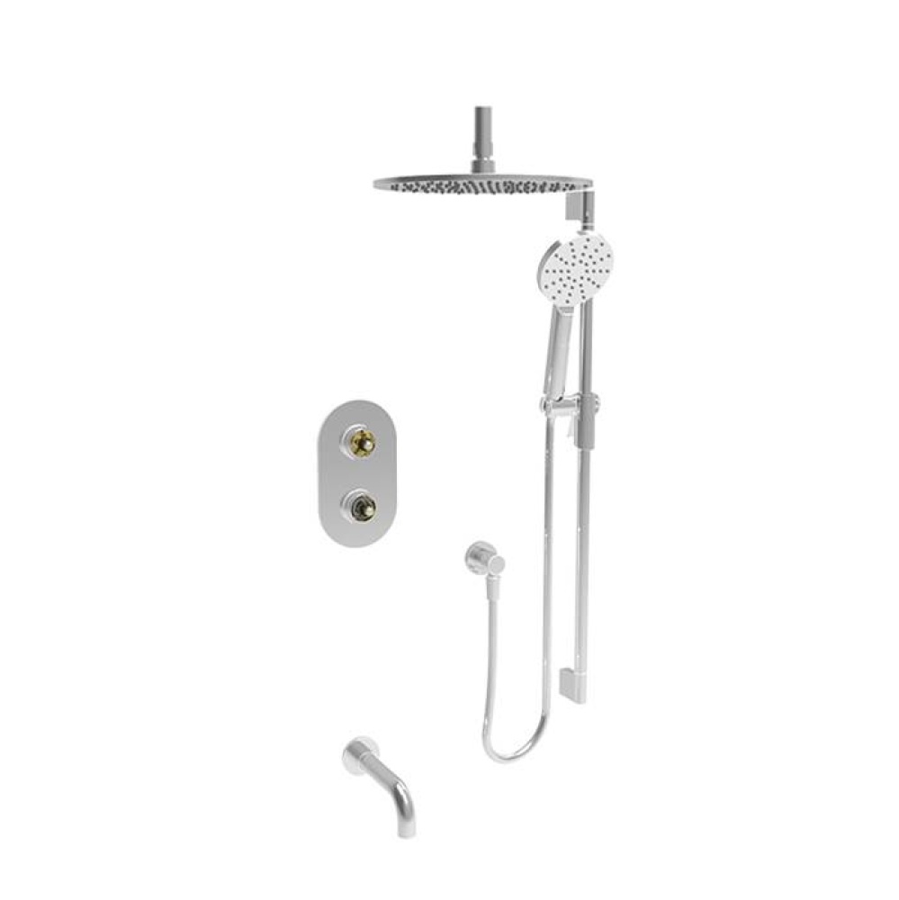 Complete thermostatic pressure balanced shower kit (without handle)