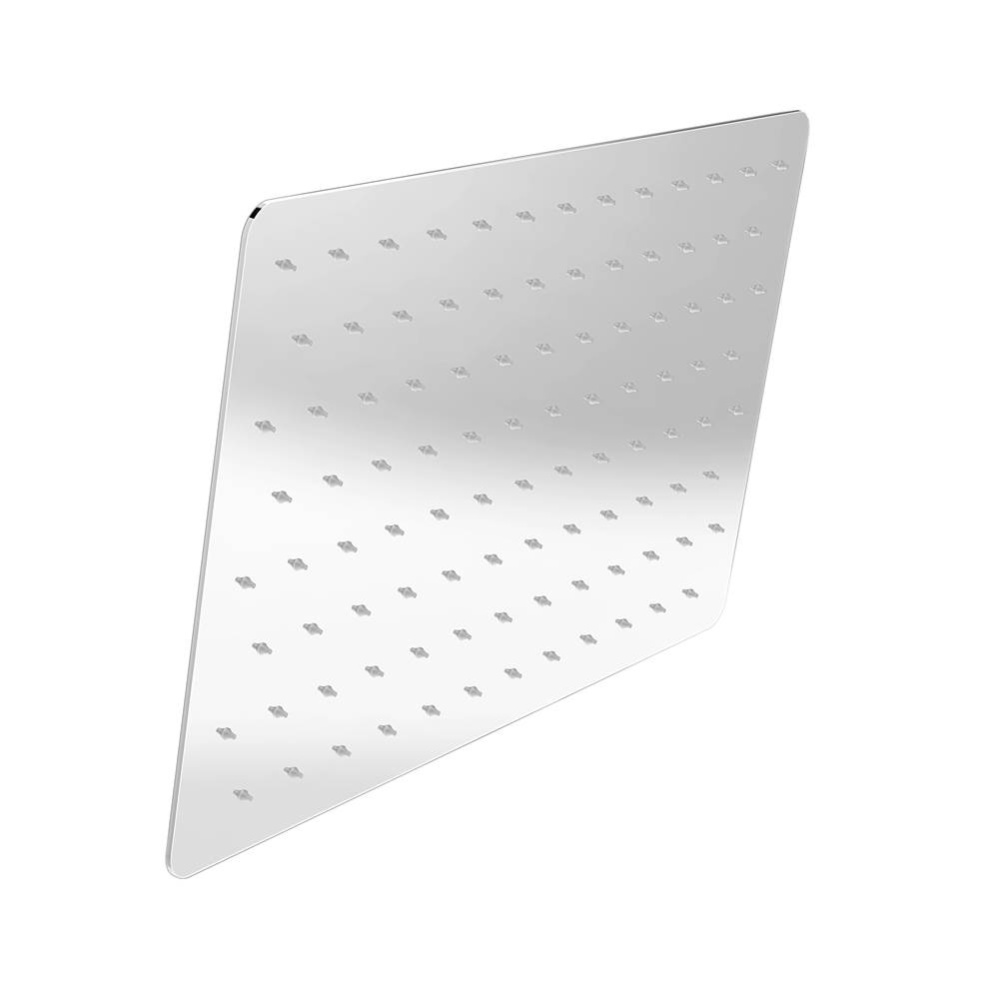 Rectangular 20'' x 12'' anti-limestone shower head