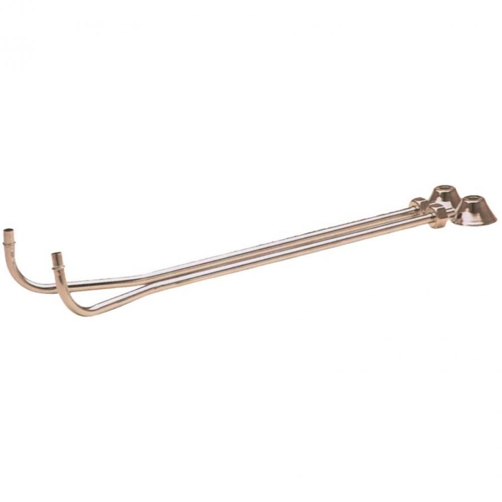 Pair Of Offset Supply Lines For Clawfoot Bathtub