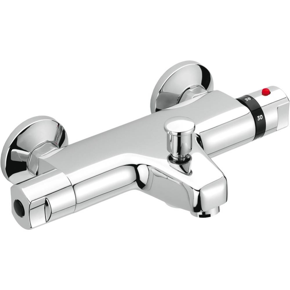 External thermostatic shower valve with spout