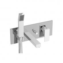 BARiL B05-2000-00-CC-175 - Wall-Mounted Tub Faucet With Hand Shower