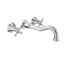 BARiL B16-8041-00L-CC - Wall-mounted lavatory faucet, drain not included