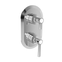 BARiL T20-9524-00-CC - Trim only for thermostatic pressure balanced shower control valve with 2-way diverter