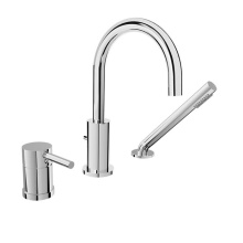 BARiL B66-1369-03-CC-150 - 3-piece deck mount tub filler with hand shower