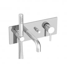 BARiL B66-2000-PB-CC-175 - Pressure Balanced Wall-Mounted Tub Faucet With Hand Shower