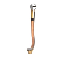 BARiL REN-2007-10-CC - Turn control cable-operated brass bath waste and overflow drain