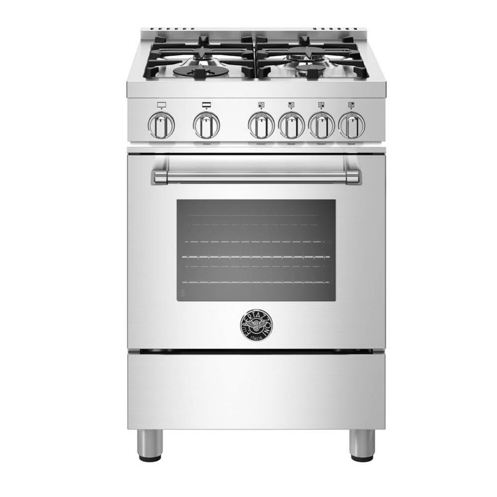 Master Series Range, Gas Oven, 4 Aluminum Burners, 24''