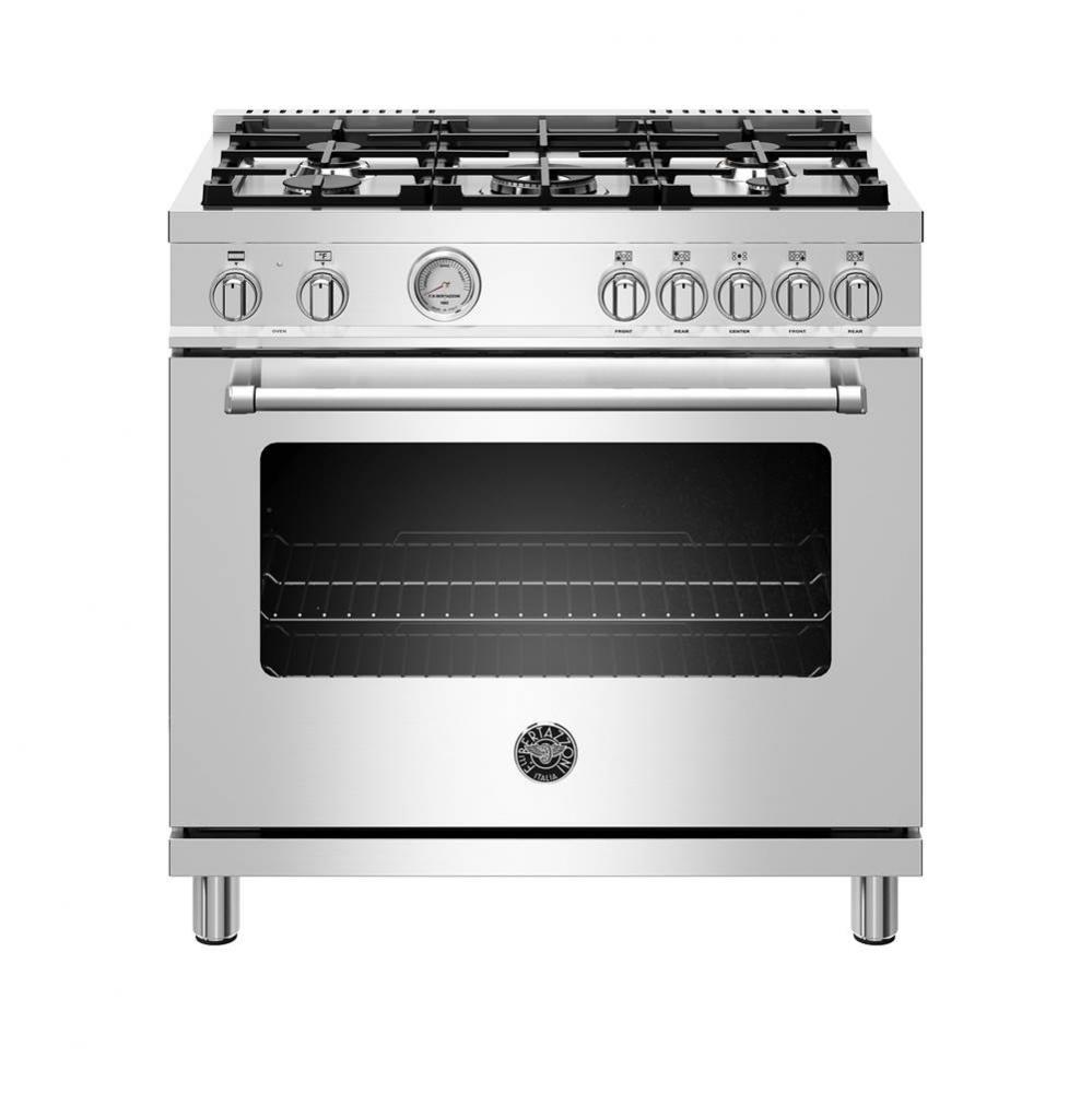 Master Series Range, Electric Oven, 5 Aluminum Burners, 36''