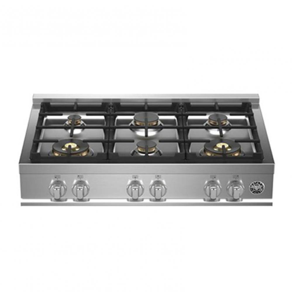 Master Series Gas Rangetop, 6 Brass Burners, 36''