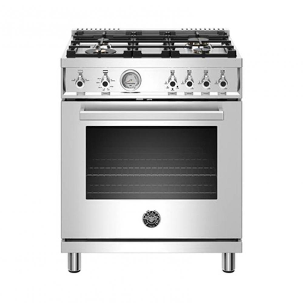 Professional Series Range, Gas Oven, 4 Brass Burners, 30''
