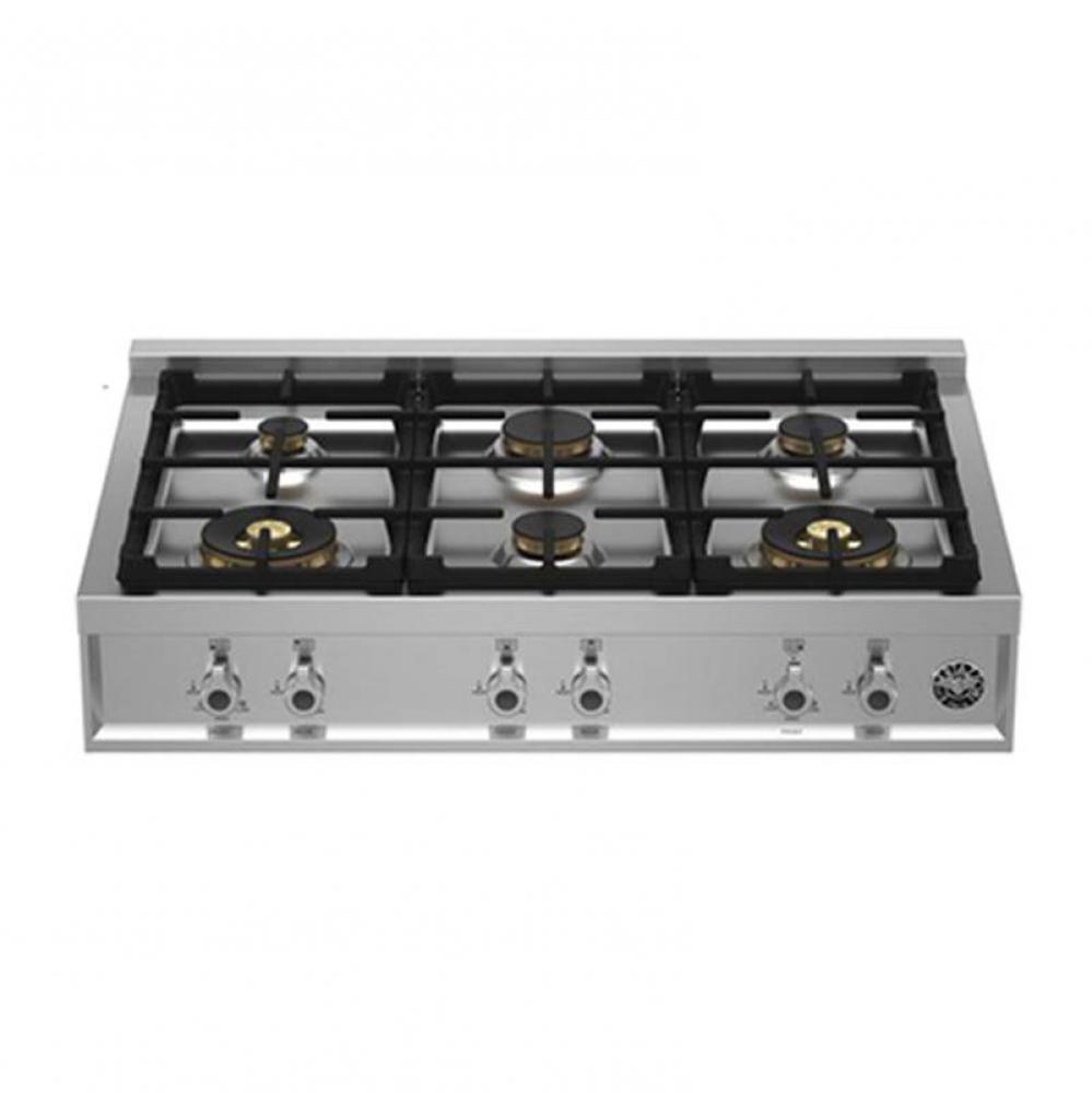 Professional Series Gas Rangetop, 6 Brass Burners, 36''